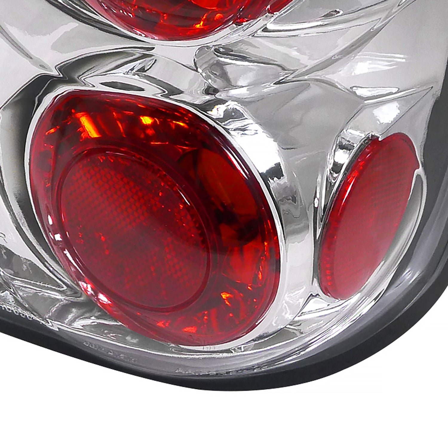 1995-1997 Ford Explorer Tail Lights Chrome Housing/Clear Lens