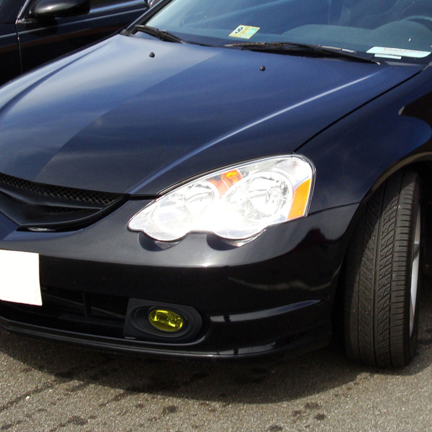 2002-2004 Acura RSX H11 Fog Lights Kit Chrome Housing/Yellow Lens