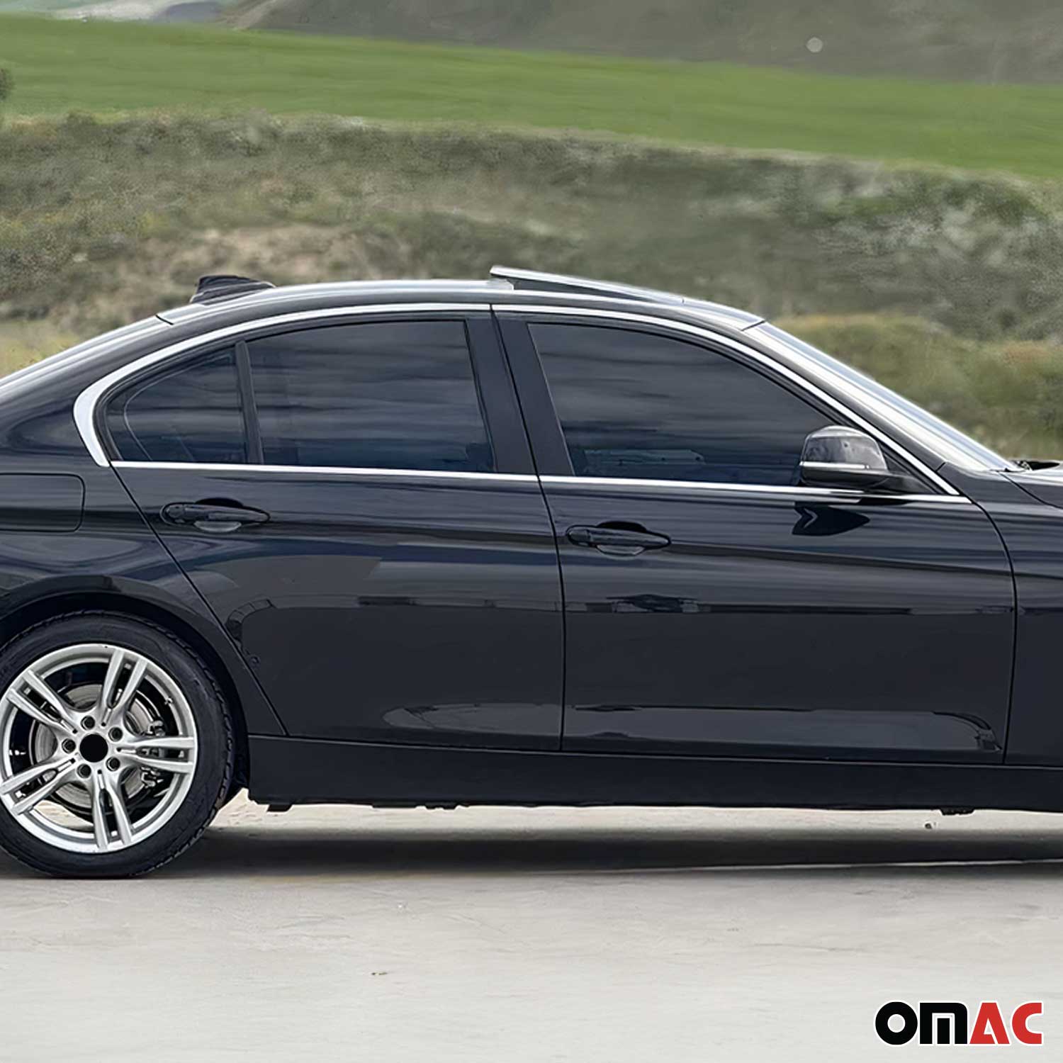 2012-2019 BMW 3 Series F30 Sedan Window Molding Trim Streamer Stainless Steel