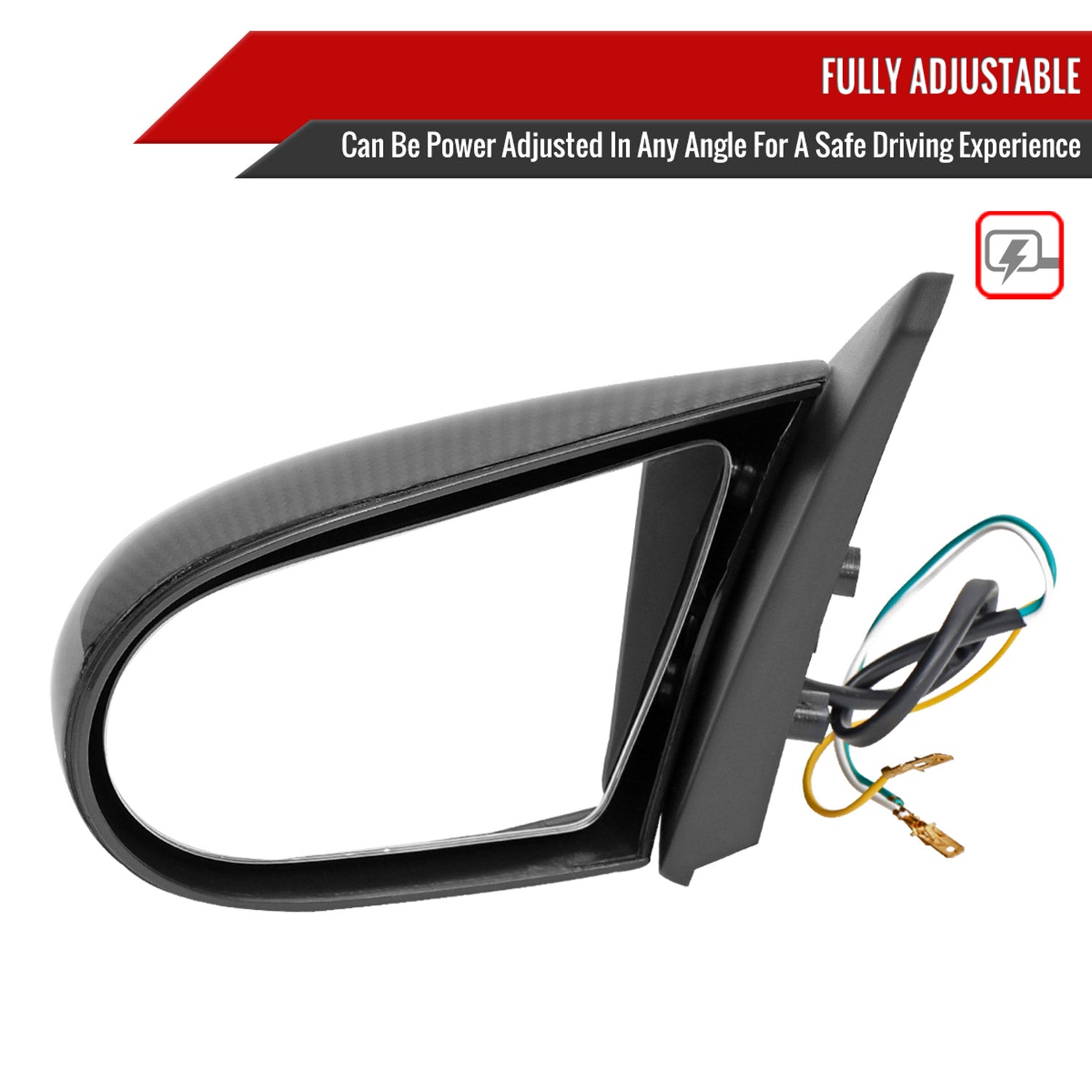2002-2006 Acura RSX Carbon Fiber Shell Power Spoon Mirrors