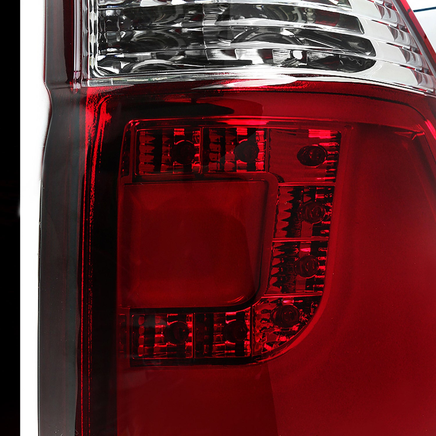 2000-2006 BMW E53 X5 LED Tail Lights Chrome Housing/Red Lens