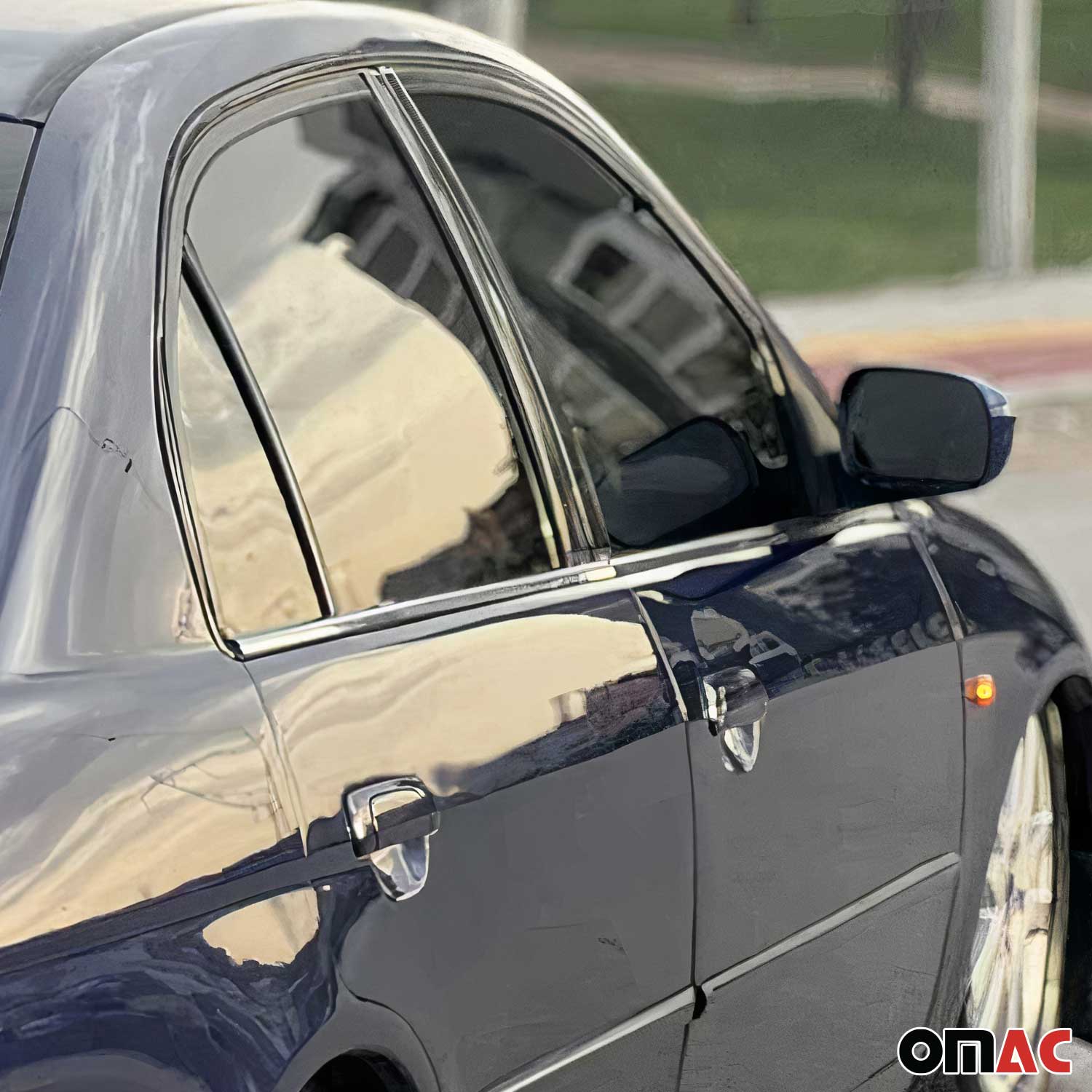 2001-2005 Honda Civic Sedan Window Molding Trim Streamer Stainless Steel