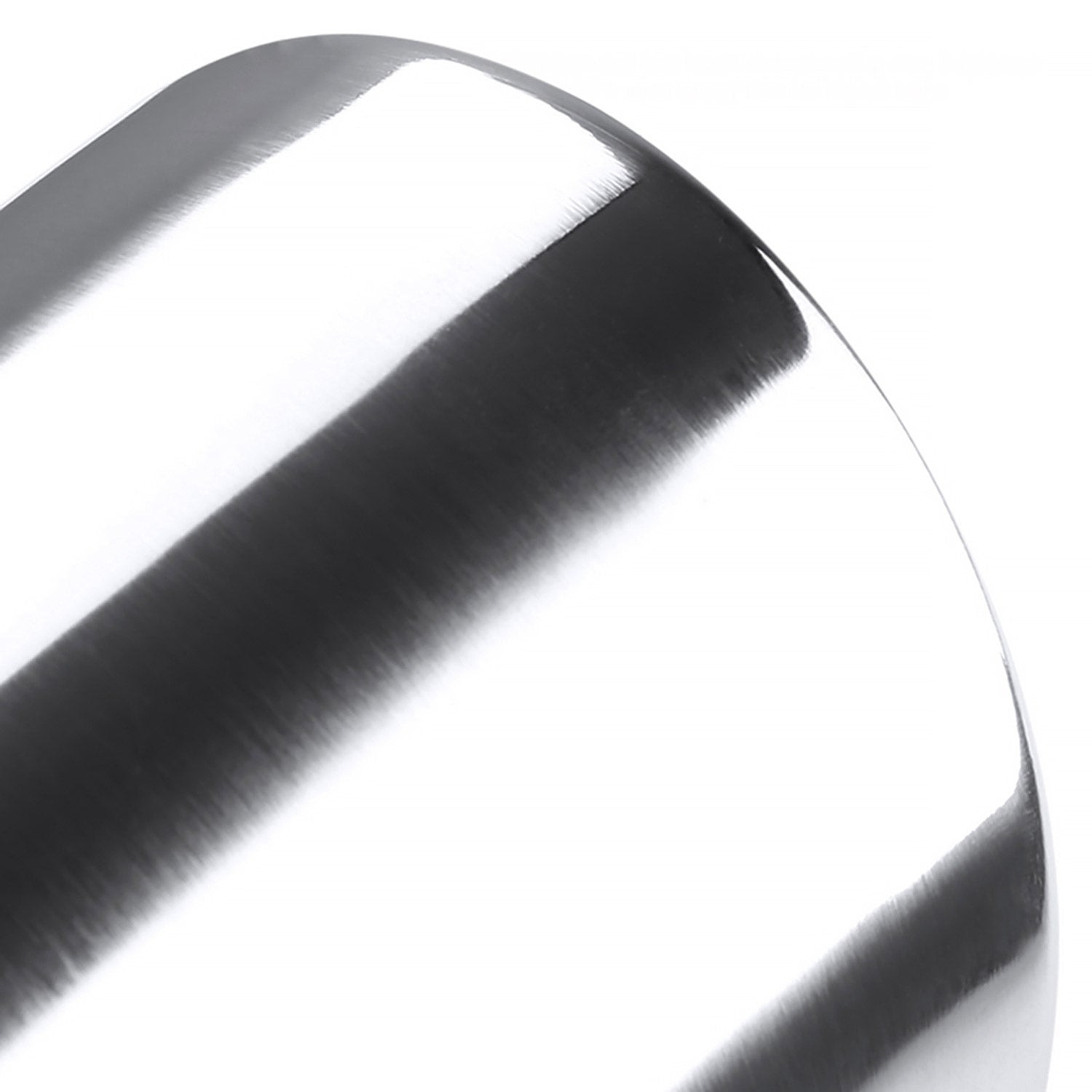 Universal 2.5" Inlet/3.875" Outlet Chrome S.Steel Angled Exhaust Tips - 2PC