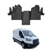 2022-2025 Ford E-Transit Premium Floor Mats Black 1 Pcs