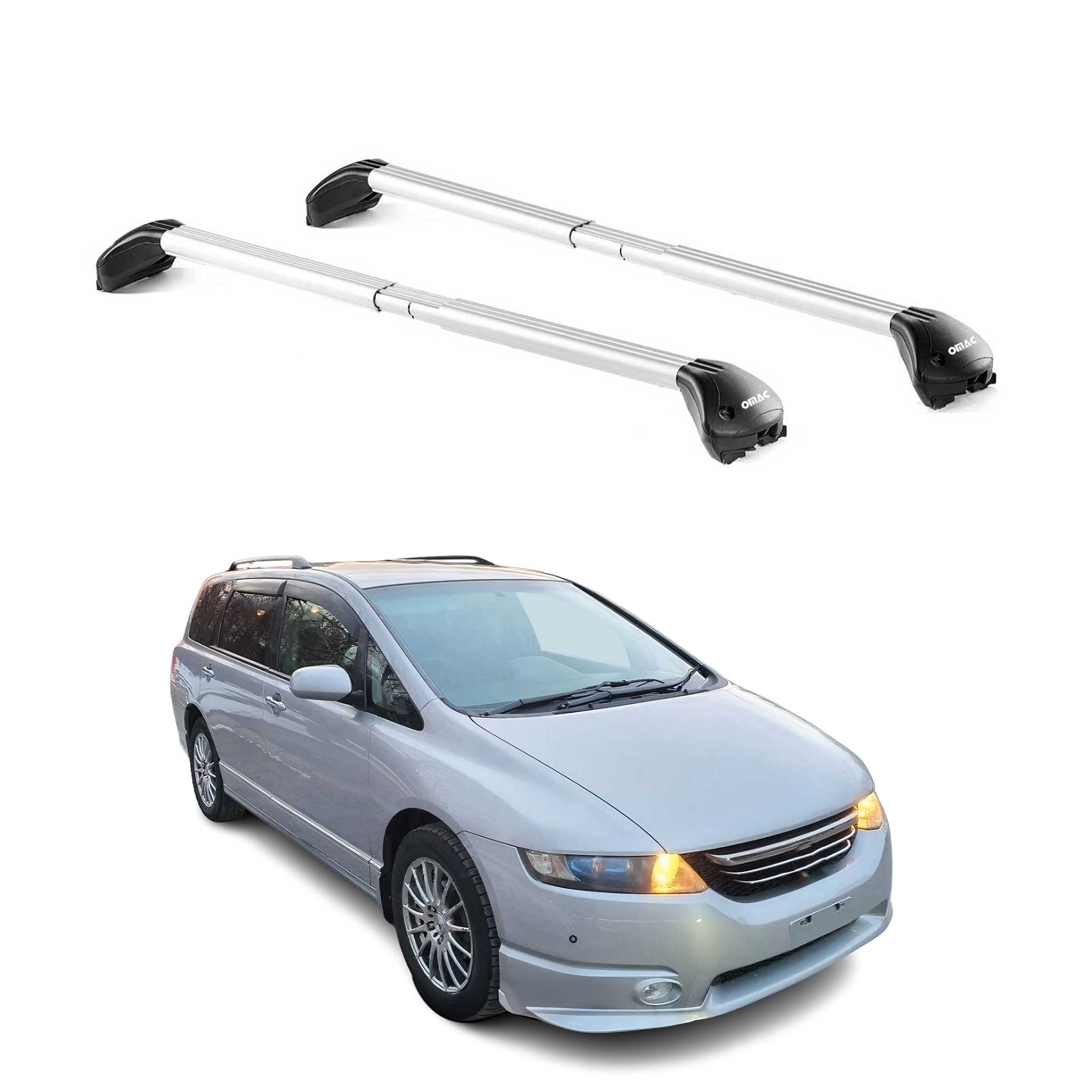 2005-2007 Honda Odyssey Roof Rack Cross Bars Silver
