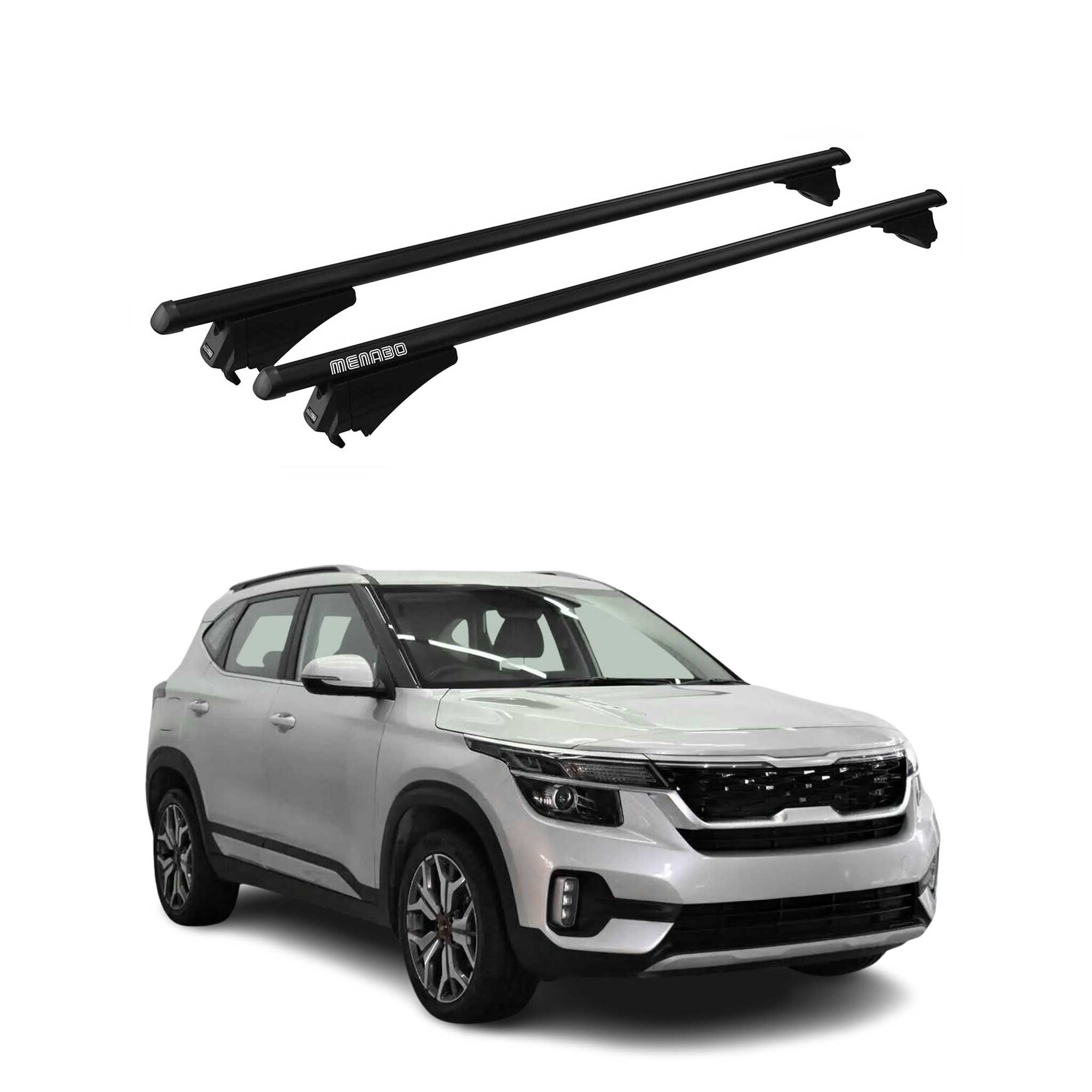 2021-2026 Kia Seltos Roof Rack Cross Bars Black