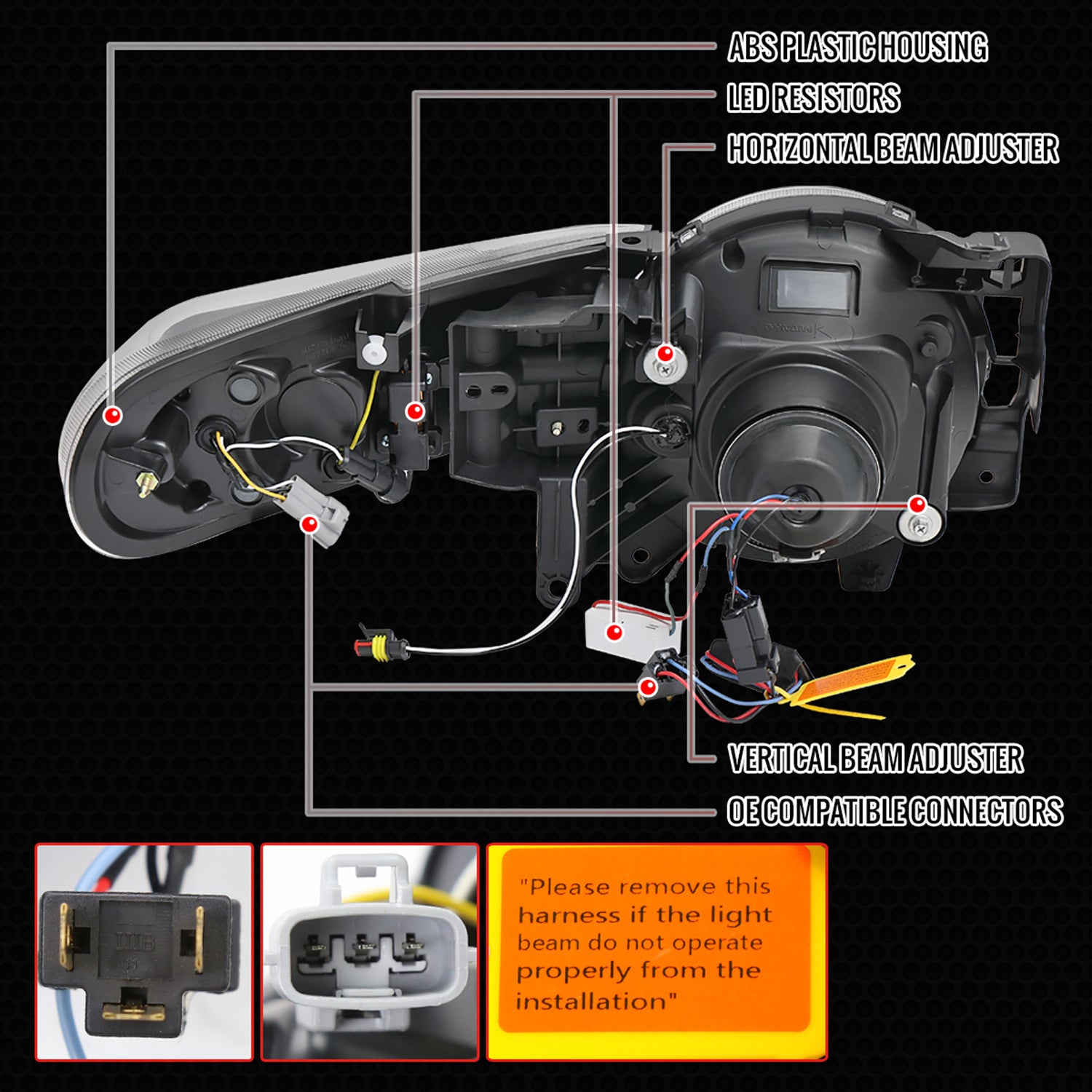 2007-2014 Toyota FJ Cruiser Full LED Projector Headlights LED Signal Smoke