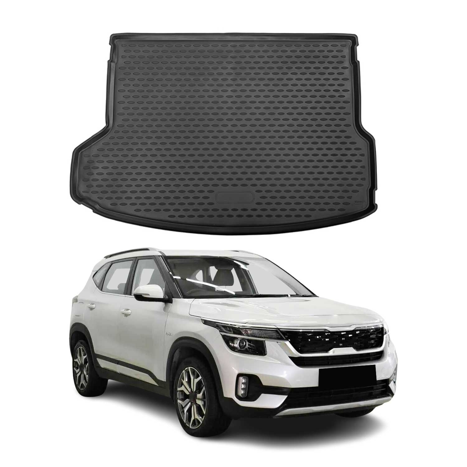 2021-2026 Kia Seltos 4WD Cargo Liner Trunk Mat All Weather Upper Trunk with Subwoofer
