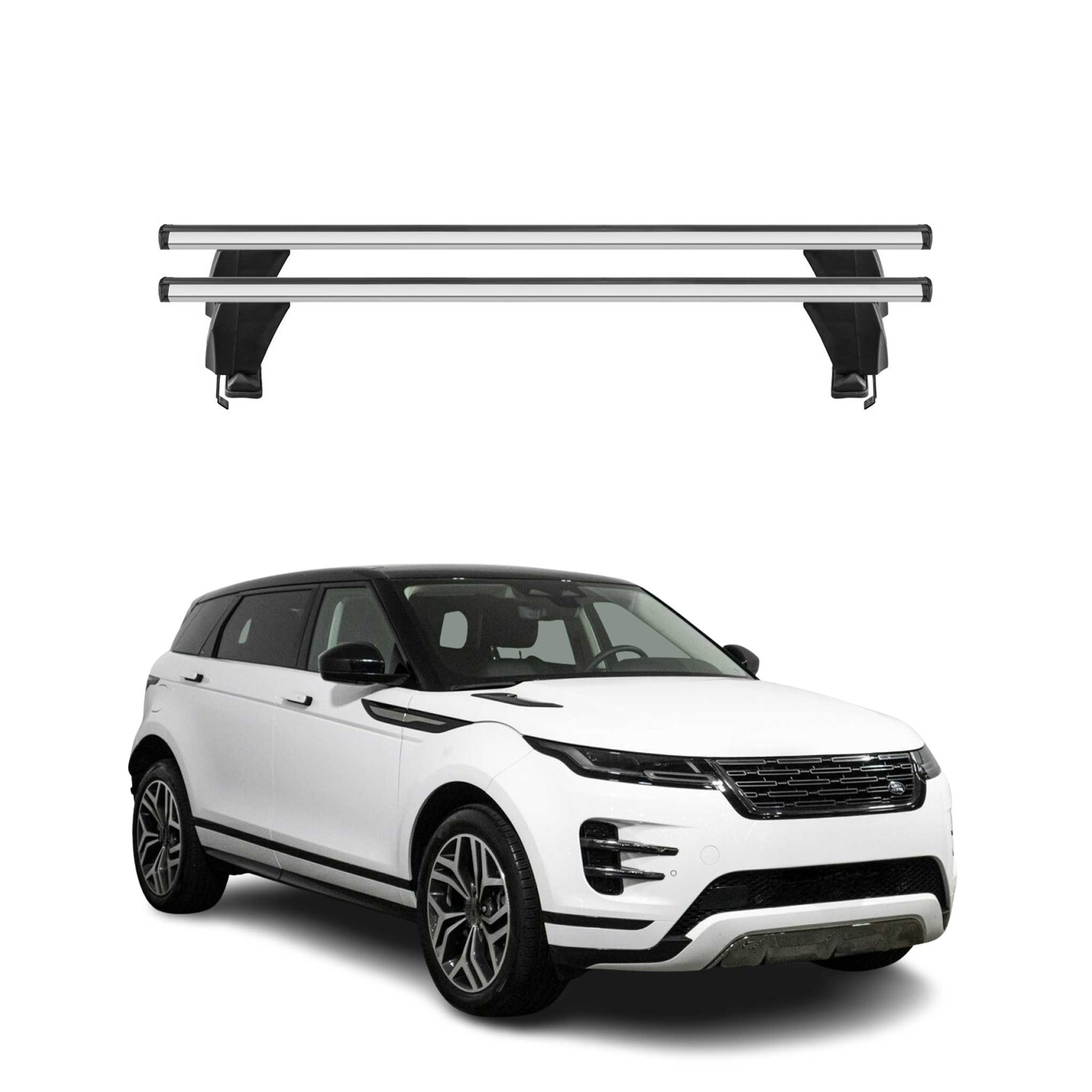 2020-2026 Land Rover Range Rover Evoque Roof Rack Cross Bars Silver