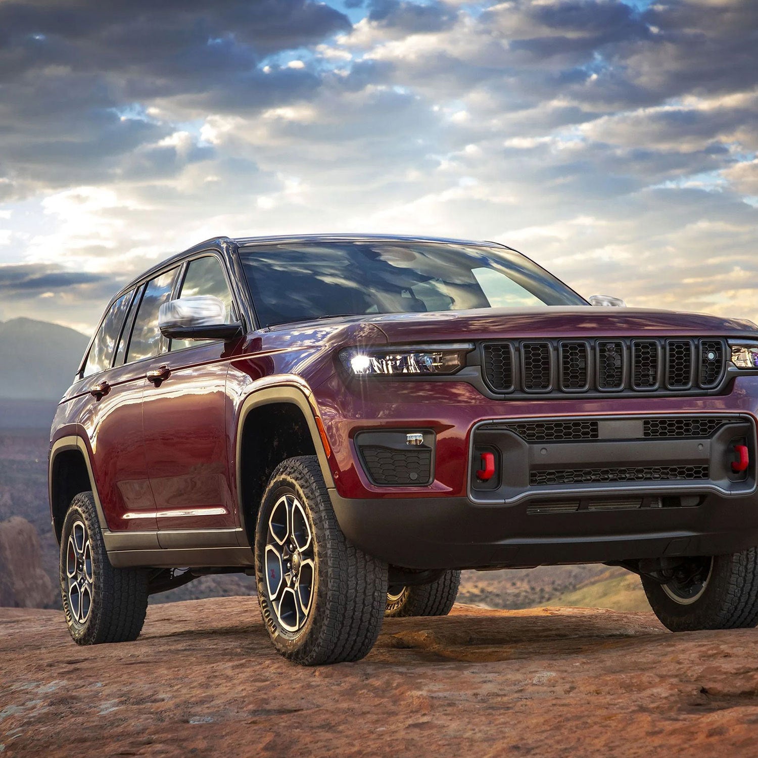 2021-2025 Jeep Grand Cherokee L Mirror Cover Caps Chrome 2Pcs ABS Plastic