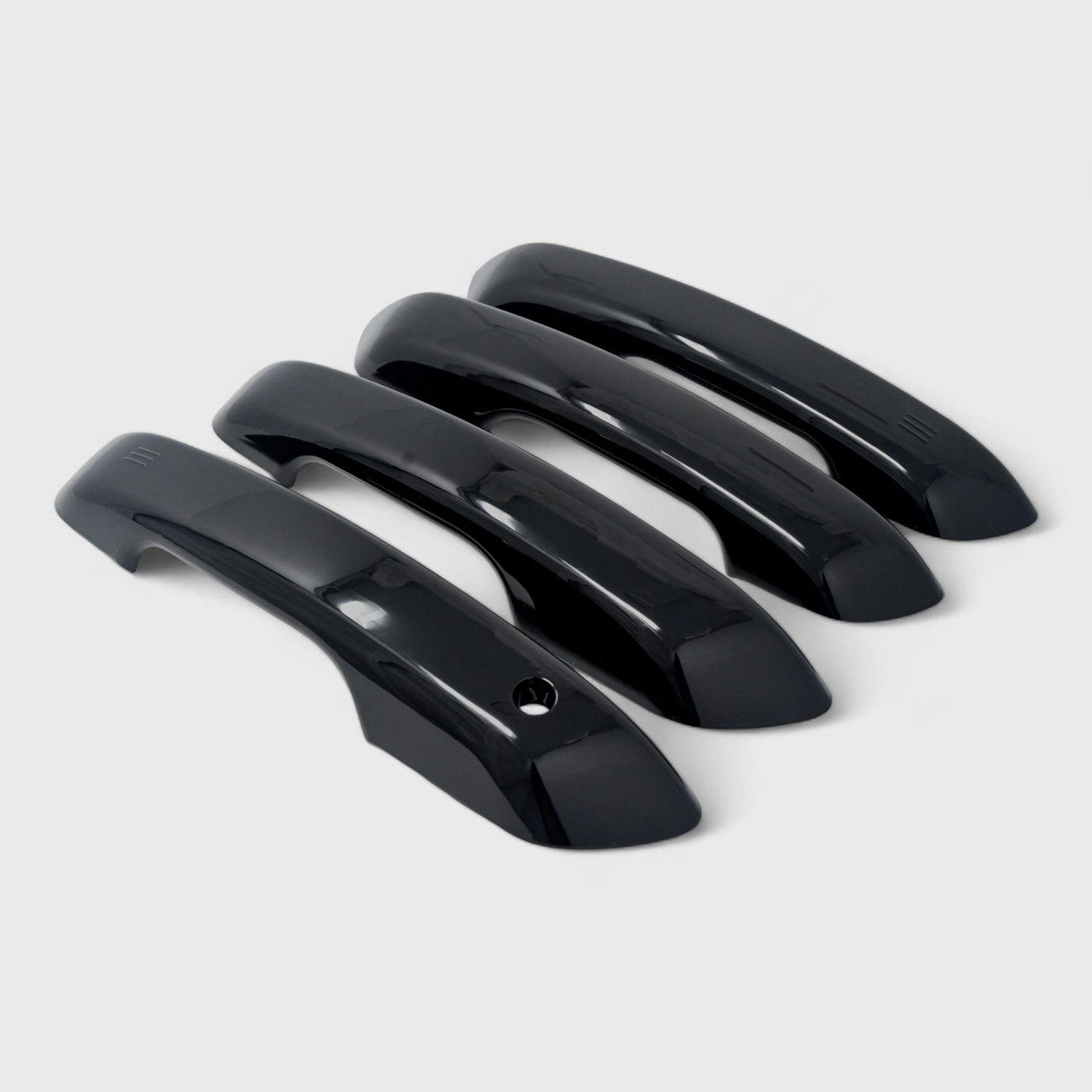 2021-2025 Jeep Grand Cherokee L Door Handle Cover Gloss Black 4Pcs ABS Plastic