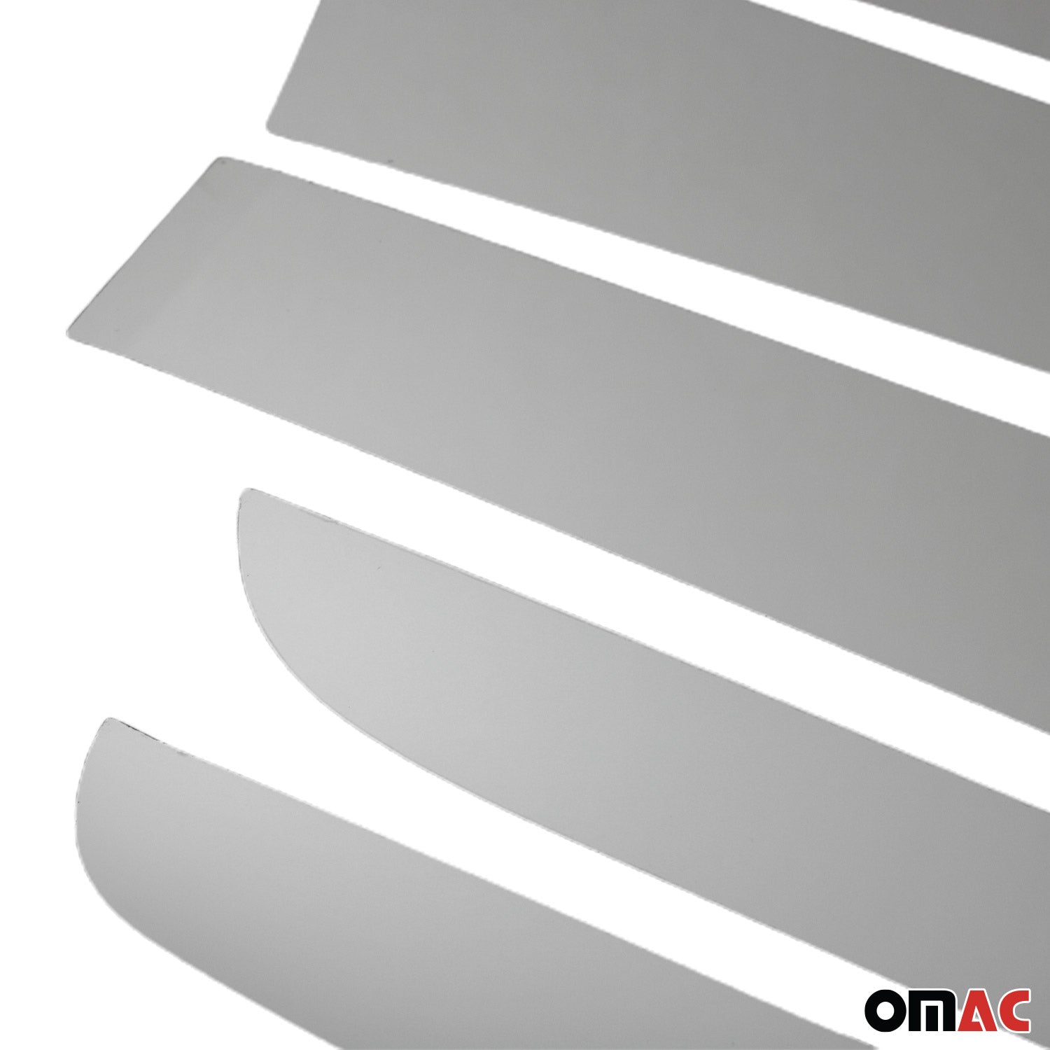 2019-2023 Ford Ranger Window B Pillar Posts Door Trim Cover Stainless Steel Silver 6x