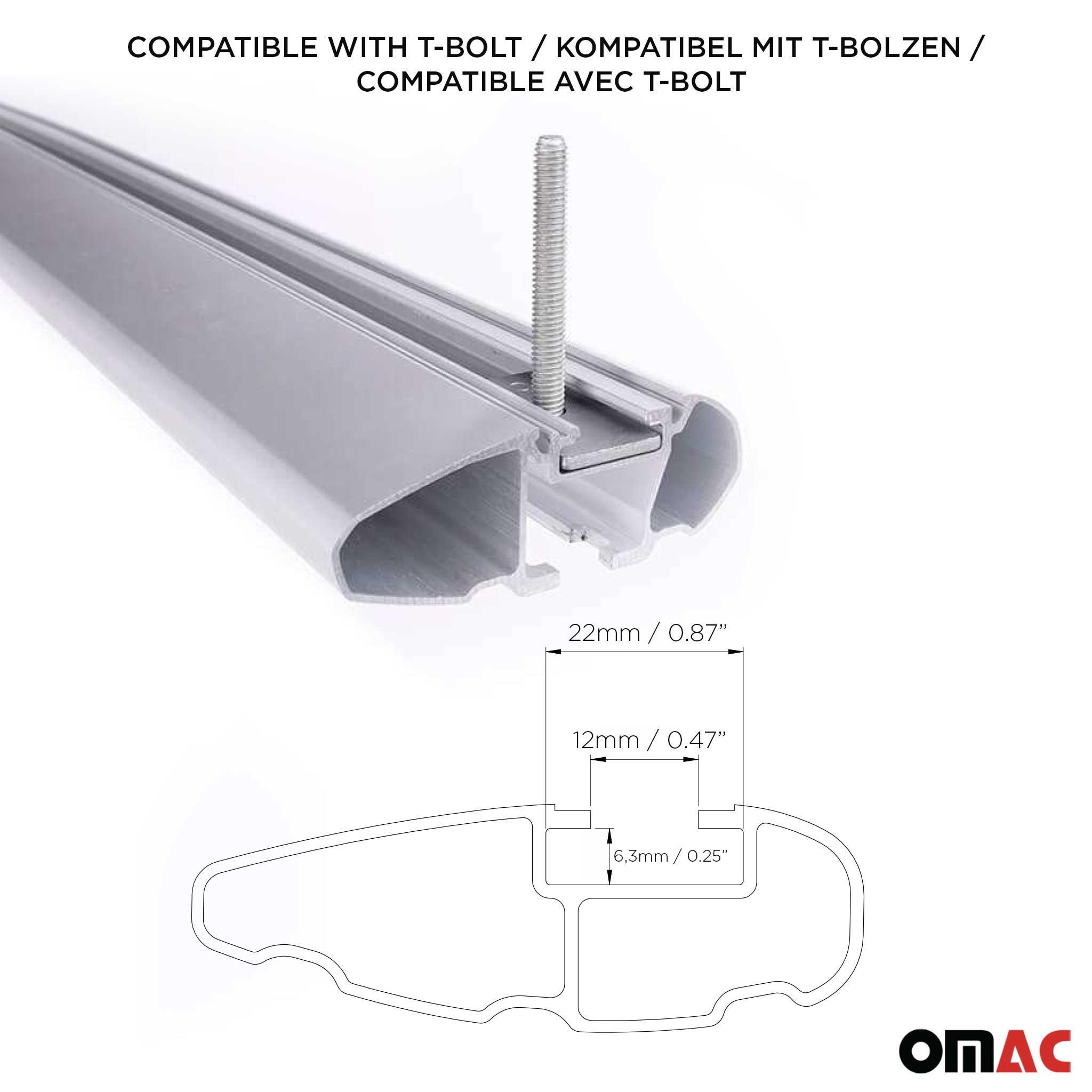 2023-2025 Maserati Grecale Roof Rack Cross Bars Silver