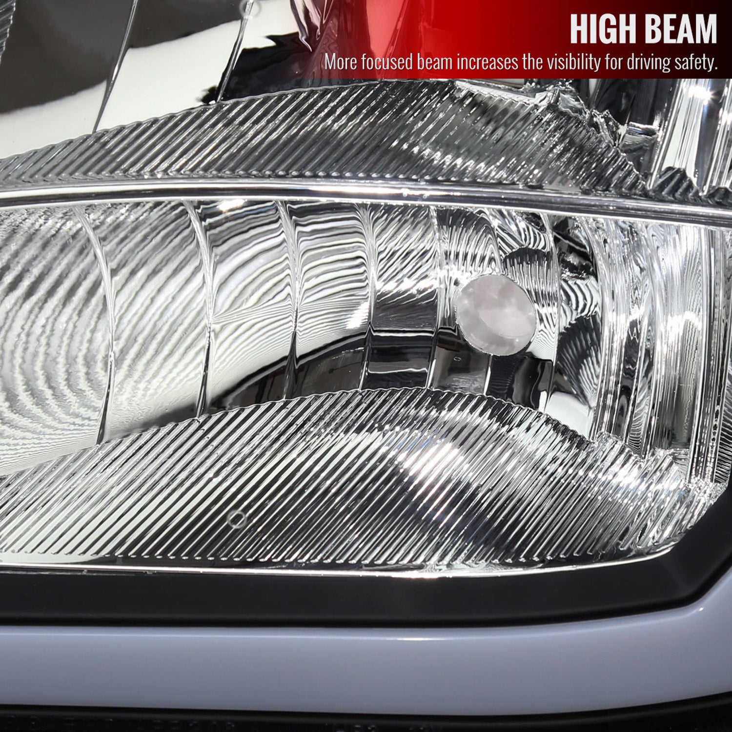 2007-2013 GMC Sierra 1500/2500/3500 LED Bar Factory Headlights Matt Black