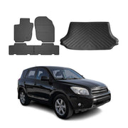 2006-2012 Toyota RAV4 3.gen Floor Mats & Cargo Liner Full Set All Weather Black