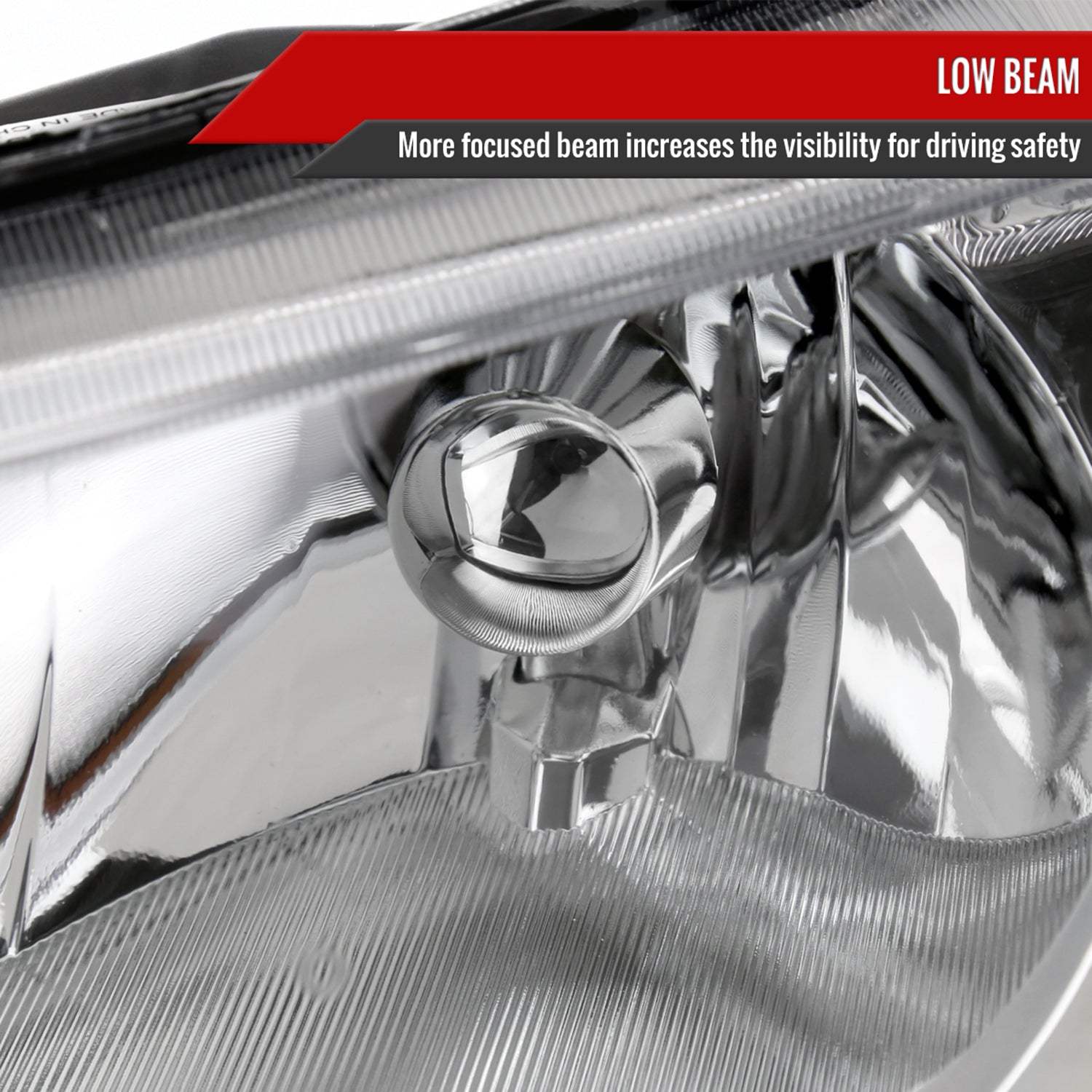 2006-2011 Honda Civic Sedan Factory Style Headlights Chrome/Clear Lens