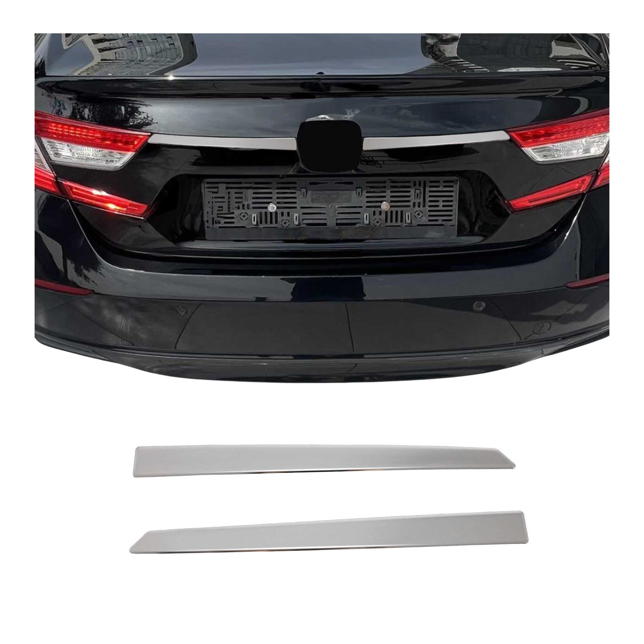 2018-2022 Honda Accord Rear Trunk Tailgate Door Handle Cover Silver 2Pcs Stainless Steel