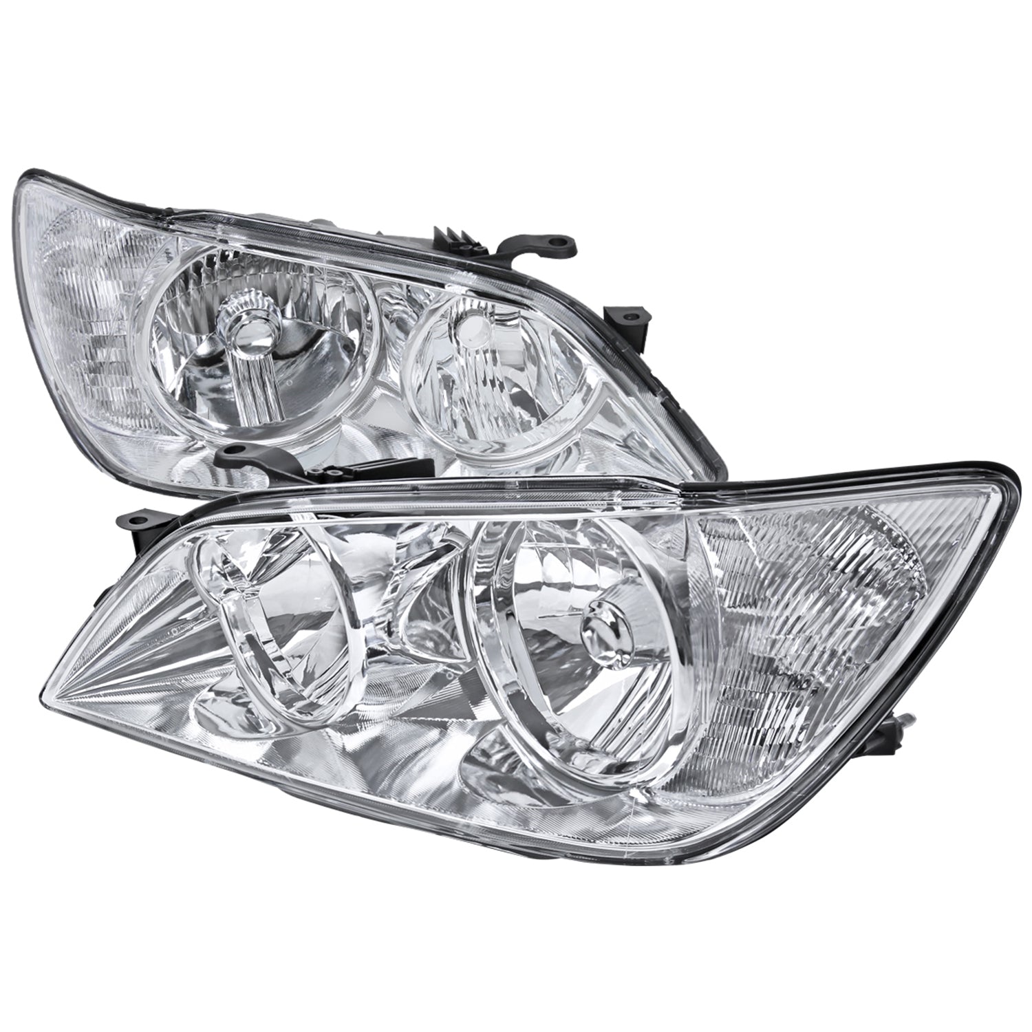 2001-2005 Lexus IS300 Factory Style Crystal Headlights Chrome/Clear Lens