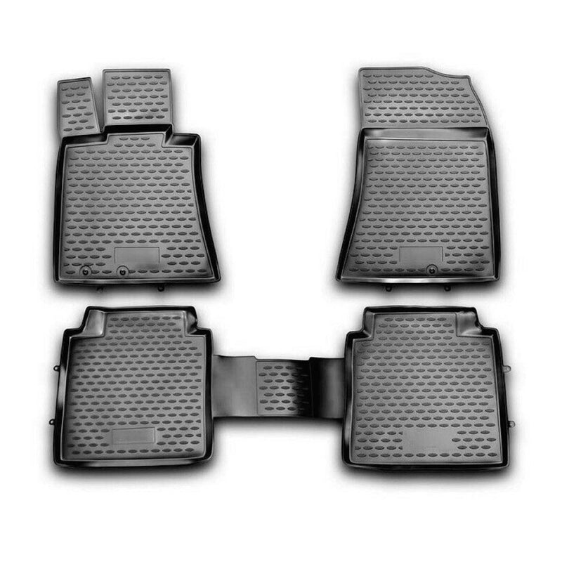 2009-2014 Hyundai Genesis Floor Mats Liners Full Set All Weather Black