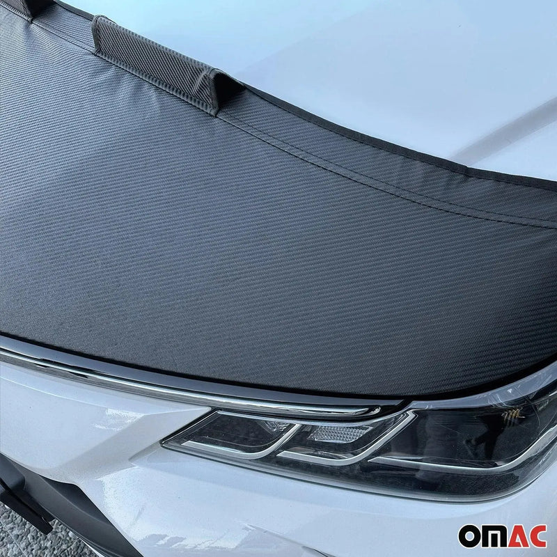 Car Bonnet Mask Hood Bra for Mercedes Metris 2016-2024 Half Carbon - OMAC USA