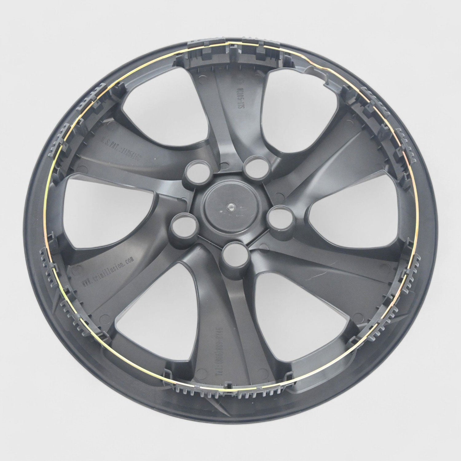 2019-2024 Toyota RAV4 Wheel Cover Hubcaps Set Gloss Black 4Pcs ABS Plastic