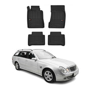 2004-2009 Mercedes E Class W211 S211 Premium Floor Mats Liners Full Set All Weather Heavy Duty Black