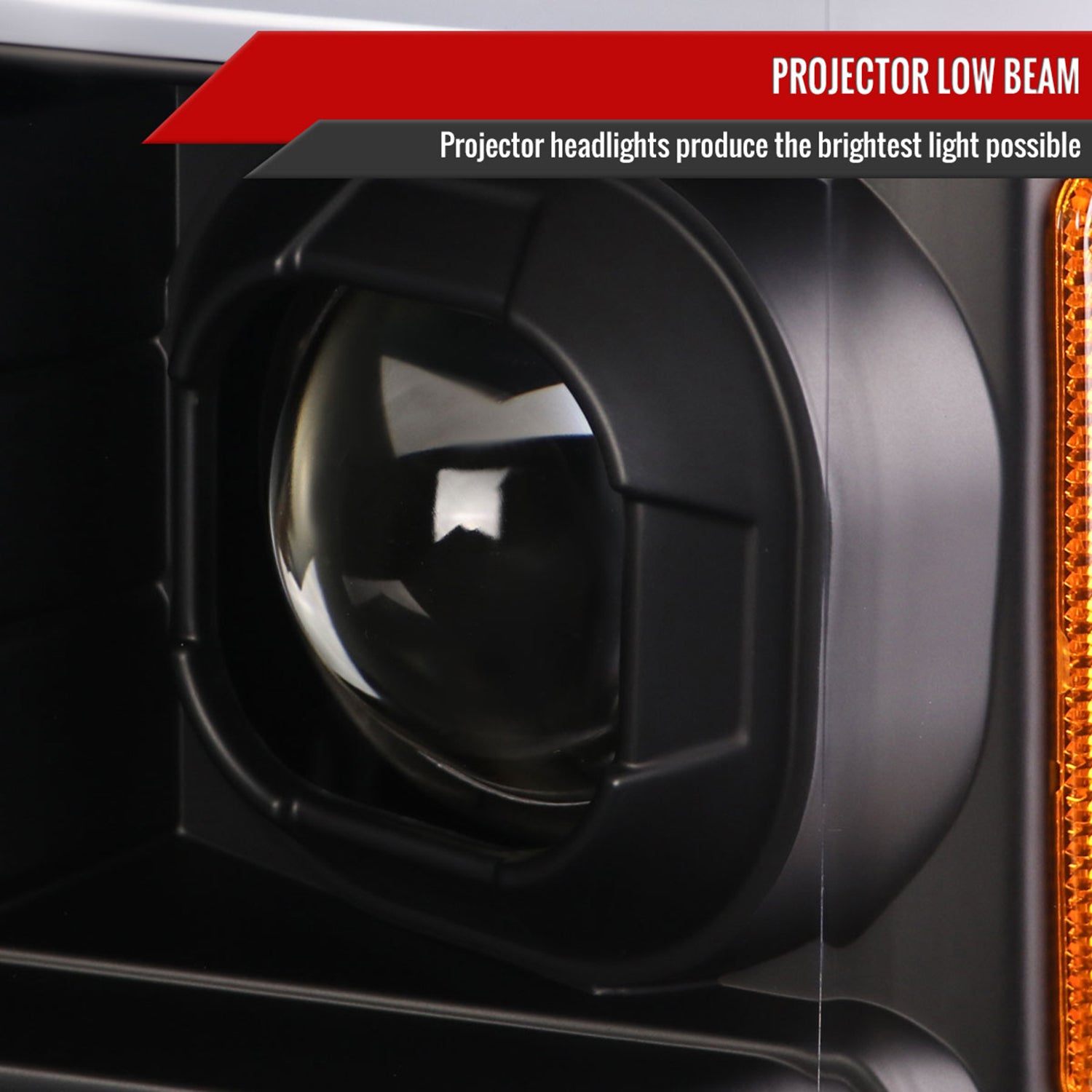 2017-2019 Ford F-250 F-350 F-450 F-550 LED CBar Projector Headlights Black