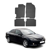 2003-2008 Mazda 6 Floor Mats Liners Full Set All Weather Rubber Black