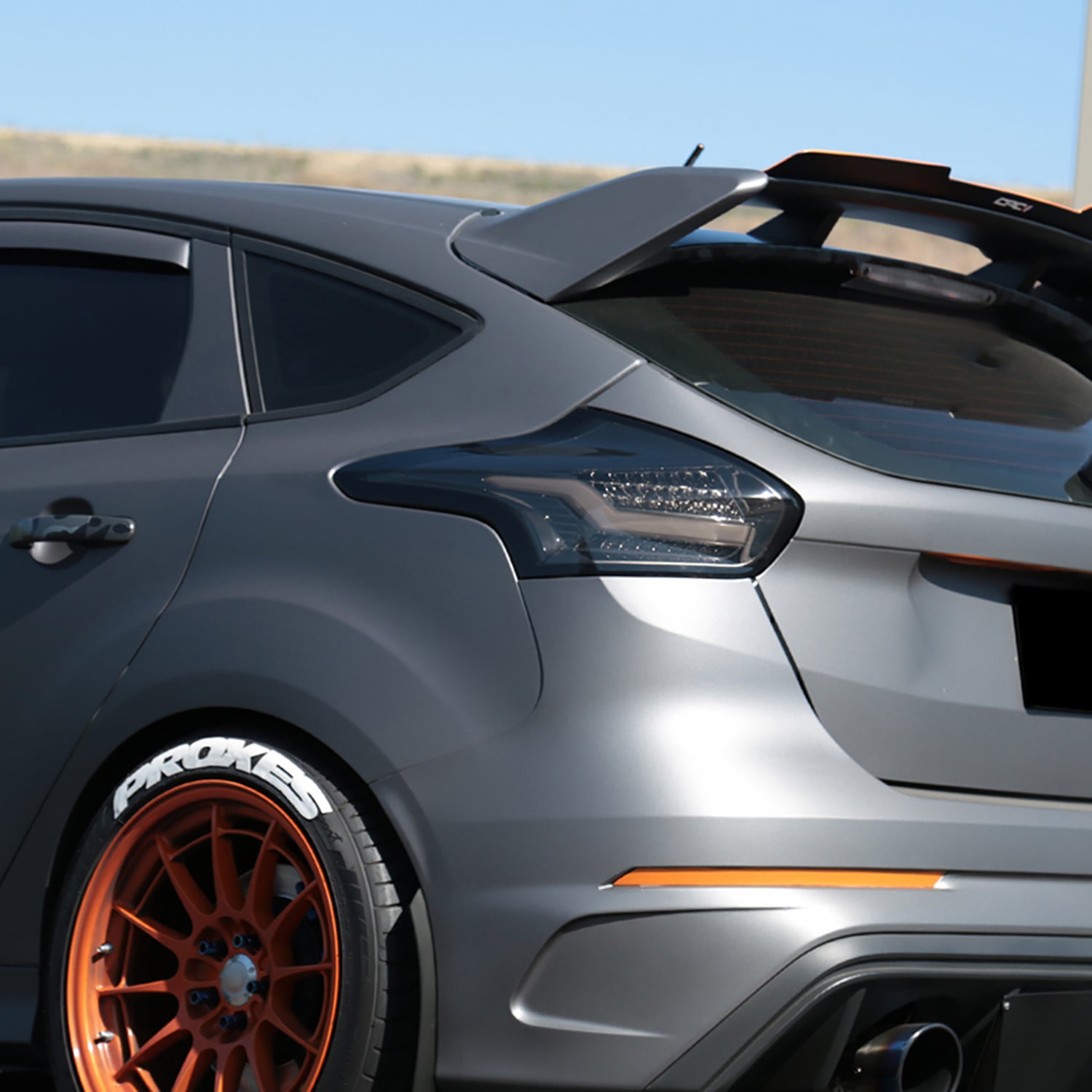 2015-2019 Ford Focus Hatchback LED Tail Lights Chrome Housing/Smoke Lens