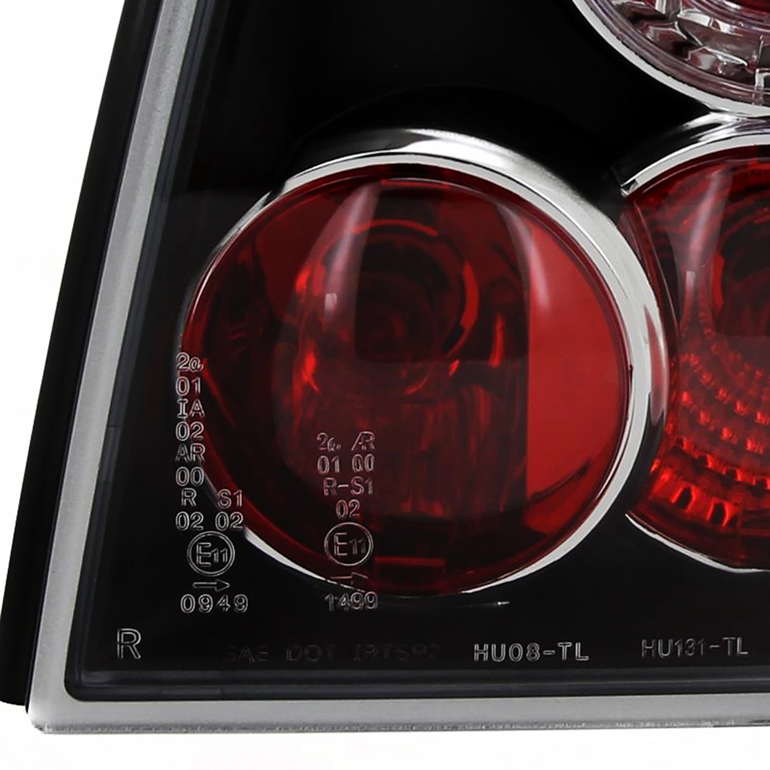 1993-1998 VW Golf Mk3 Tail Lights Matte Black Housing/Clear Lens