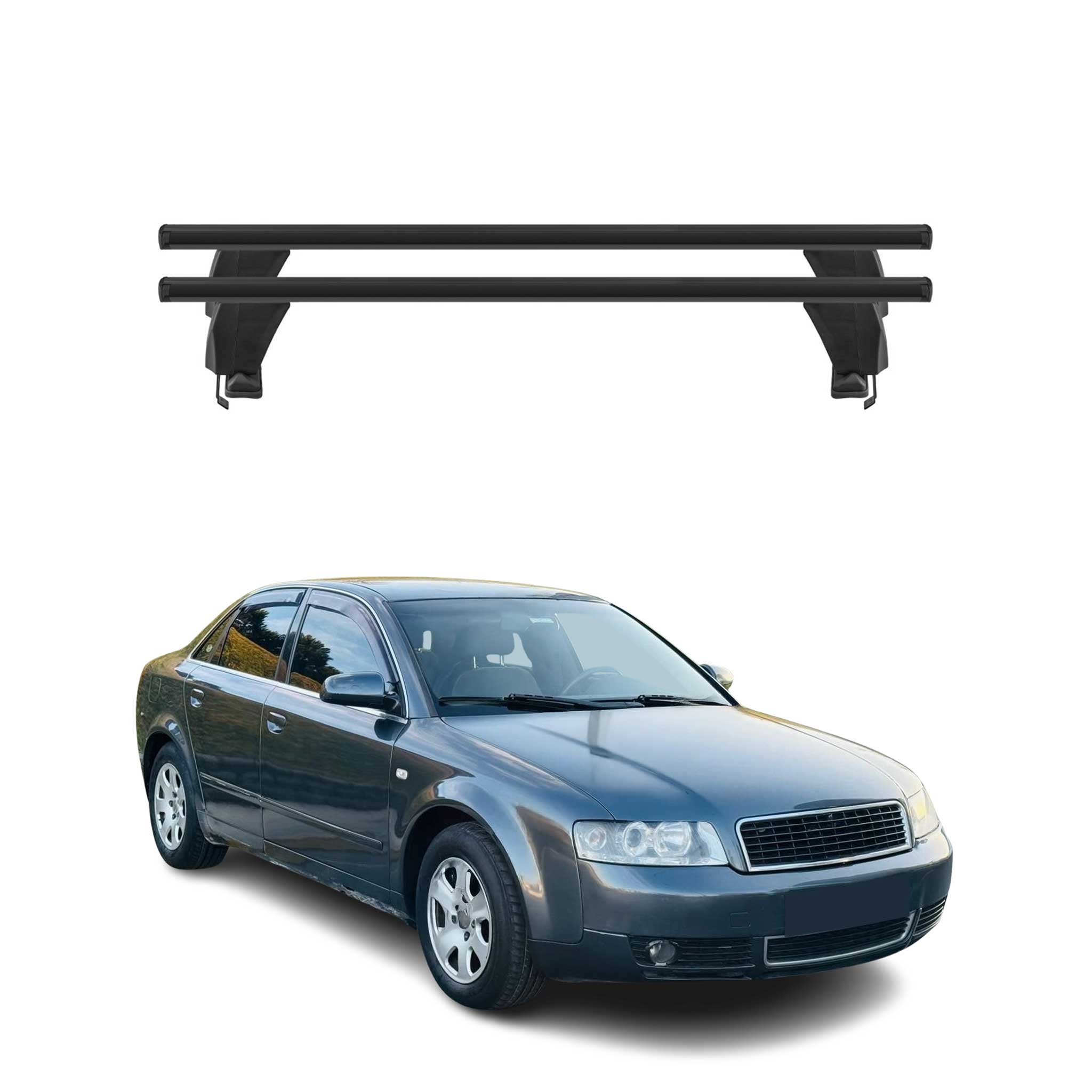2001-2004 Audi A4 Sedan Roof Rack Cross Bars Luggage Carrier 2 Pcs