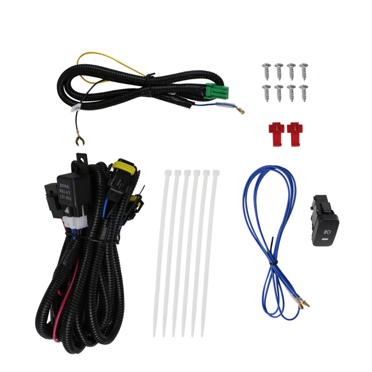 2003-2008 Honda Element 12V/55W H3 Fog Lights Kit Chrome Housing/Clear Lens