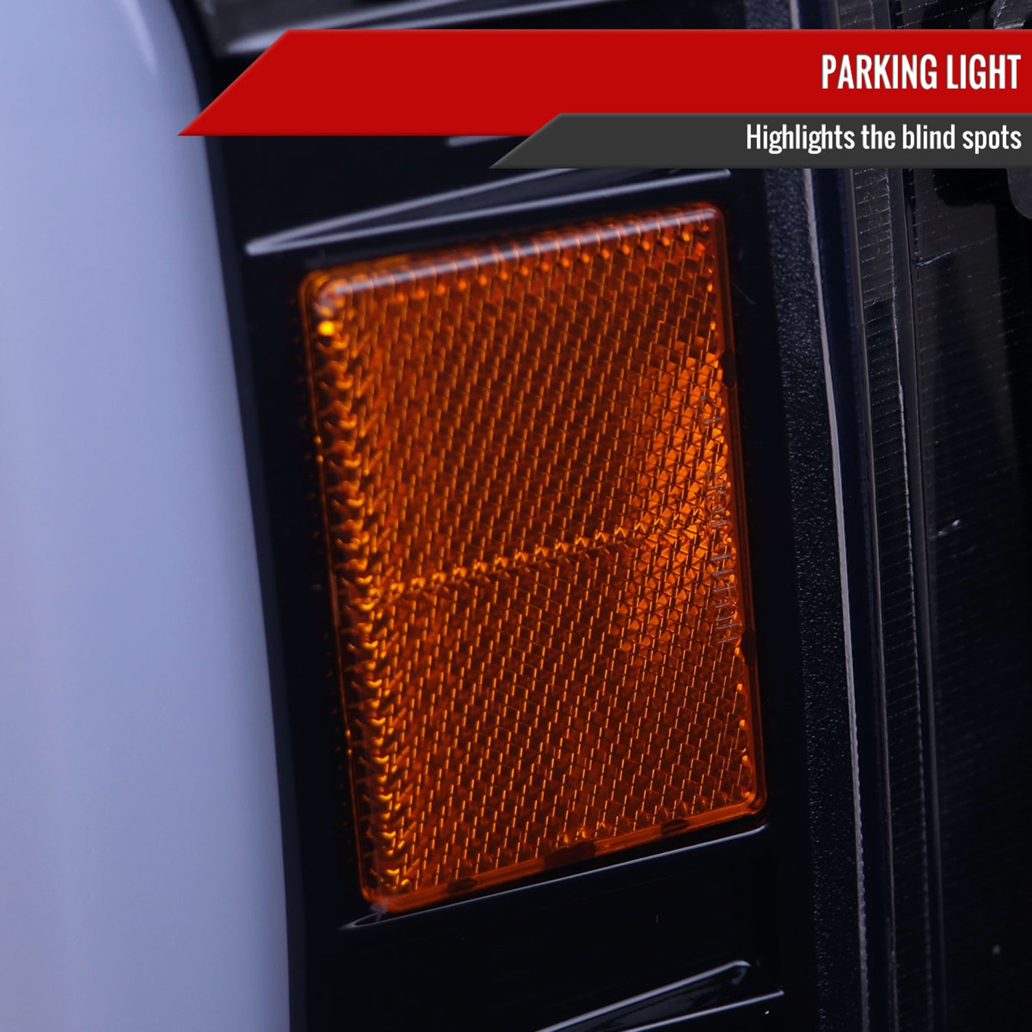 2008-2010 Ford F-250/350/450/550 LED Signal Bar Projector Headlights Smoke