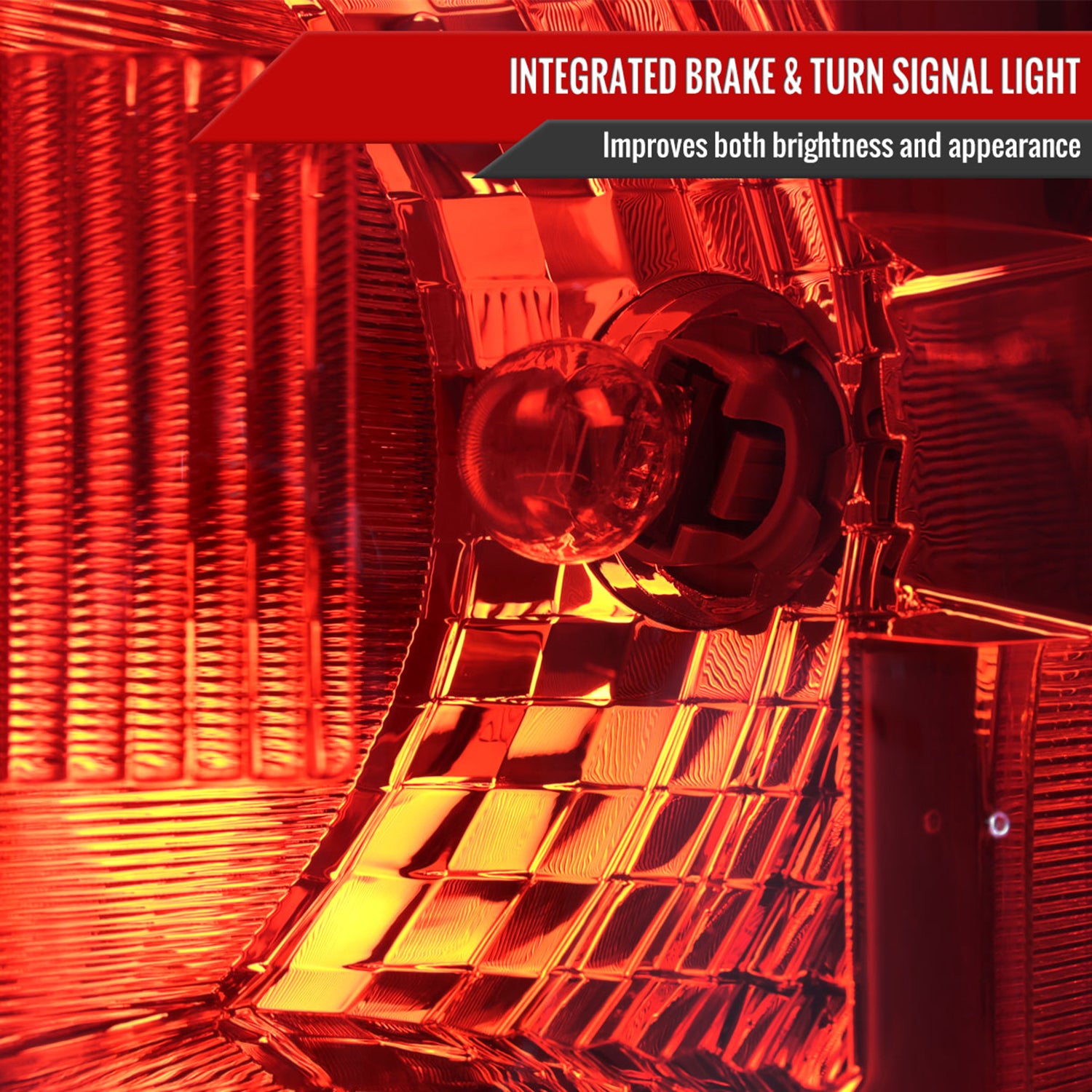 2015-2017 Ford F-150 Factory Passenger/Right Replacement Tail Light Chrome/Red