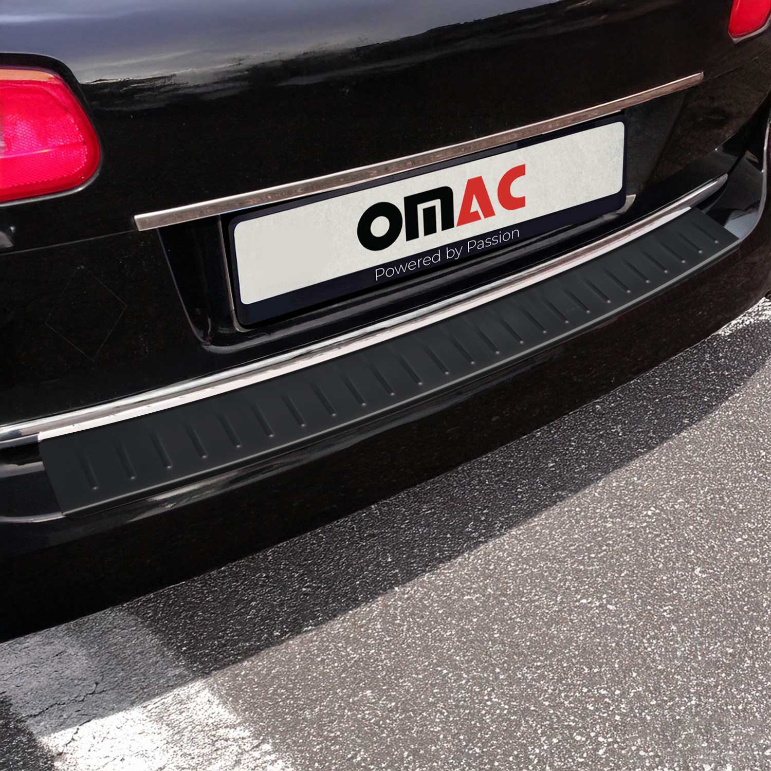 2006-2010 VW Passat B6 Rear Bumper Sill Cover Protector Guard Stainless Steel Dark