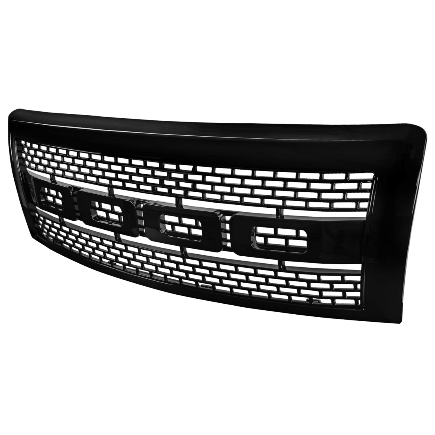 2009-2014 Ford F-150 Raptor Style Glossy Black ABS Grille