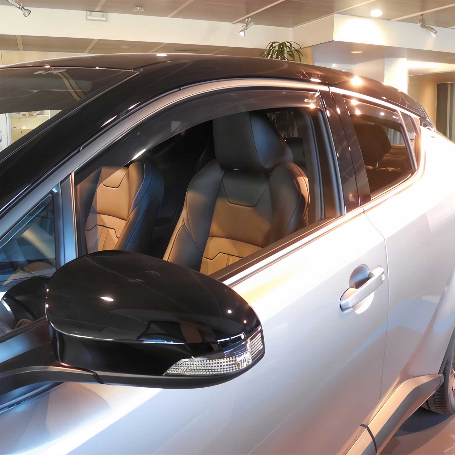 2018-2022 Toyota C-HR Window Visor Vent Rain Deflector 4Pcs Smoke