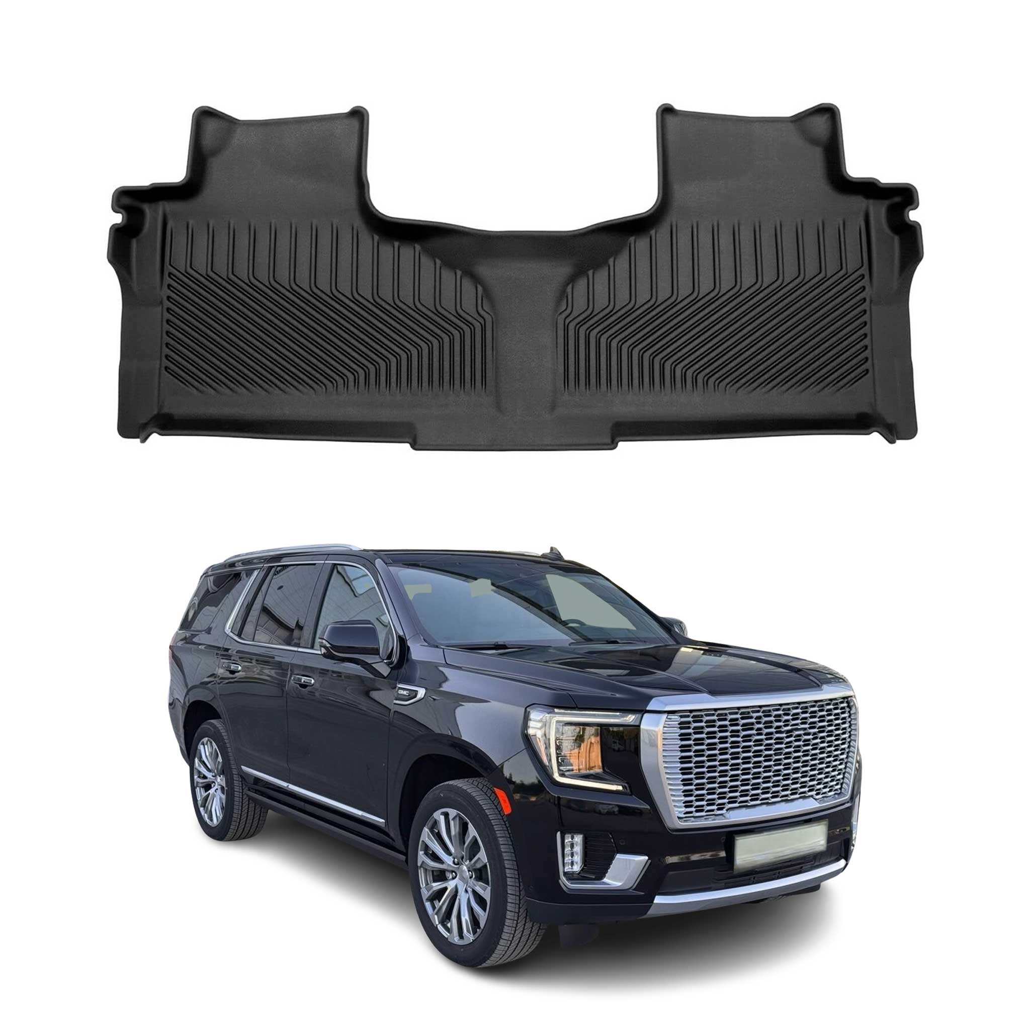 2021-2025 GMC Yukon Premium Floor Mats Liners Second Row Rear