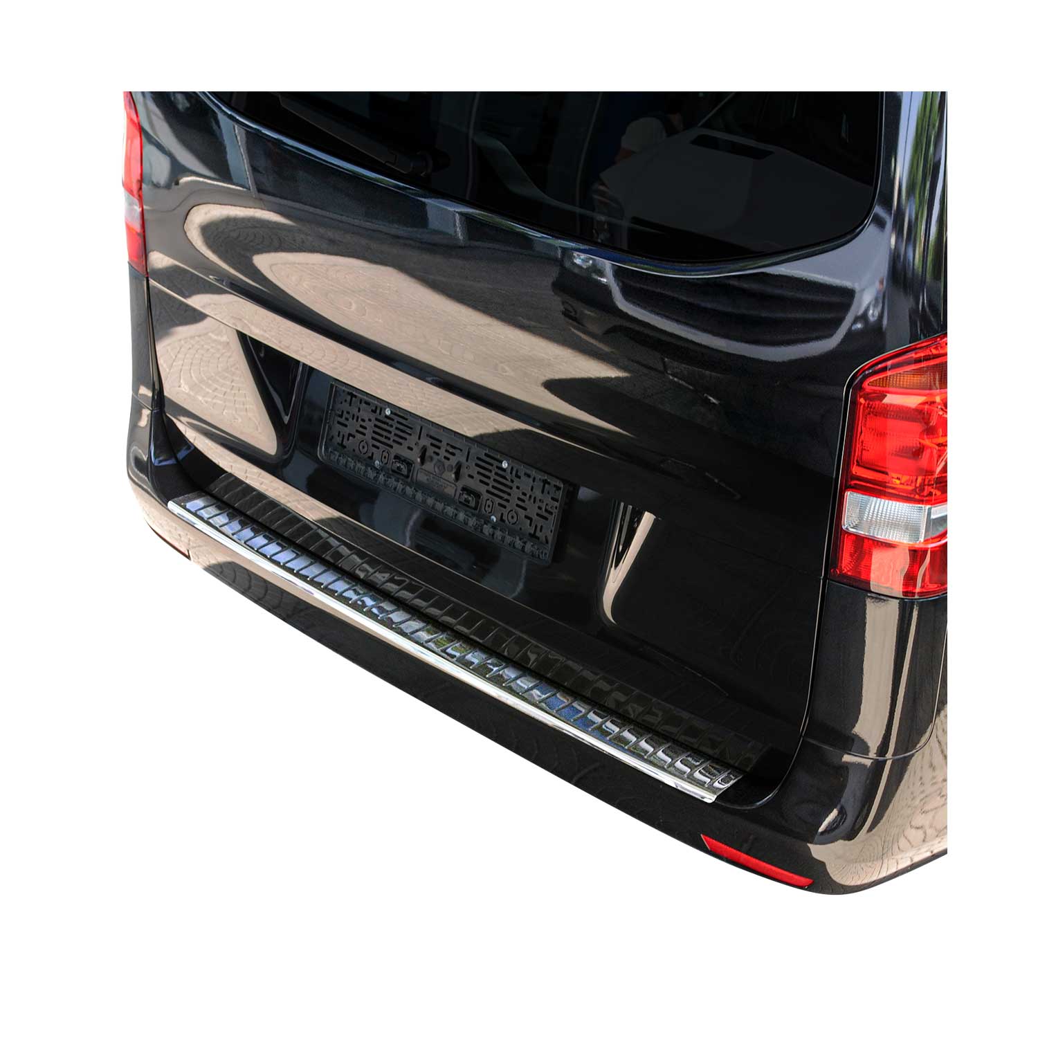2016-2024 Mercedes Metris Rear Bumper Guard Stainless Steel Glossy