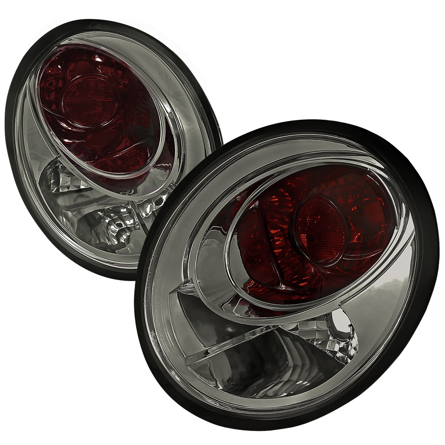 1998-2005 VW Beetle Tail Lights Chrome Housing/Smoke Lens