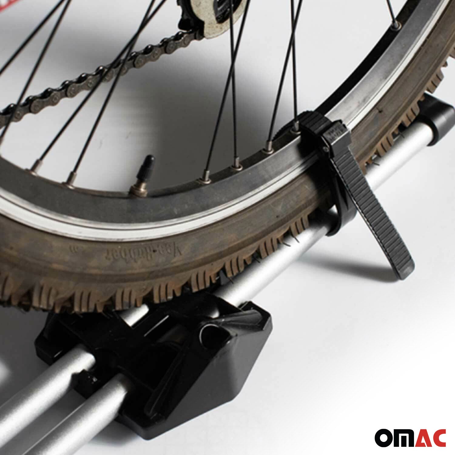 Bike Rack Mount Bicycle Carrier Lightweight Durable Aluminum Silver 2Pcs