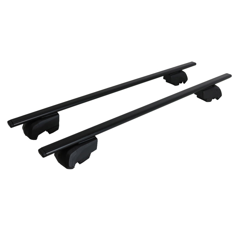 Roof Rack Flush Rail Cross Bars Carrier Anti-Theft Lockable 54" 2 Pcs Black