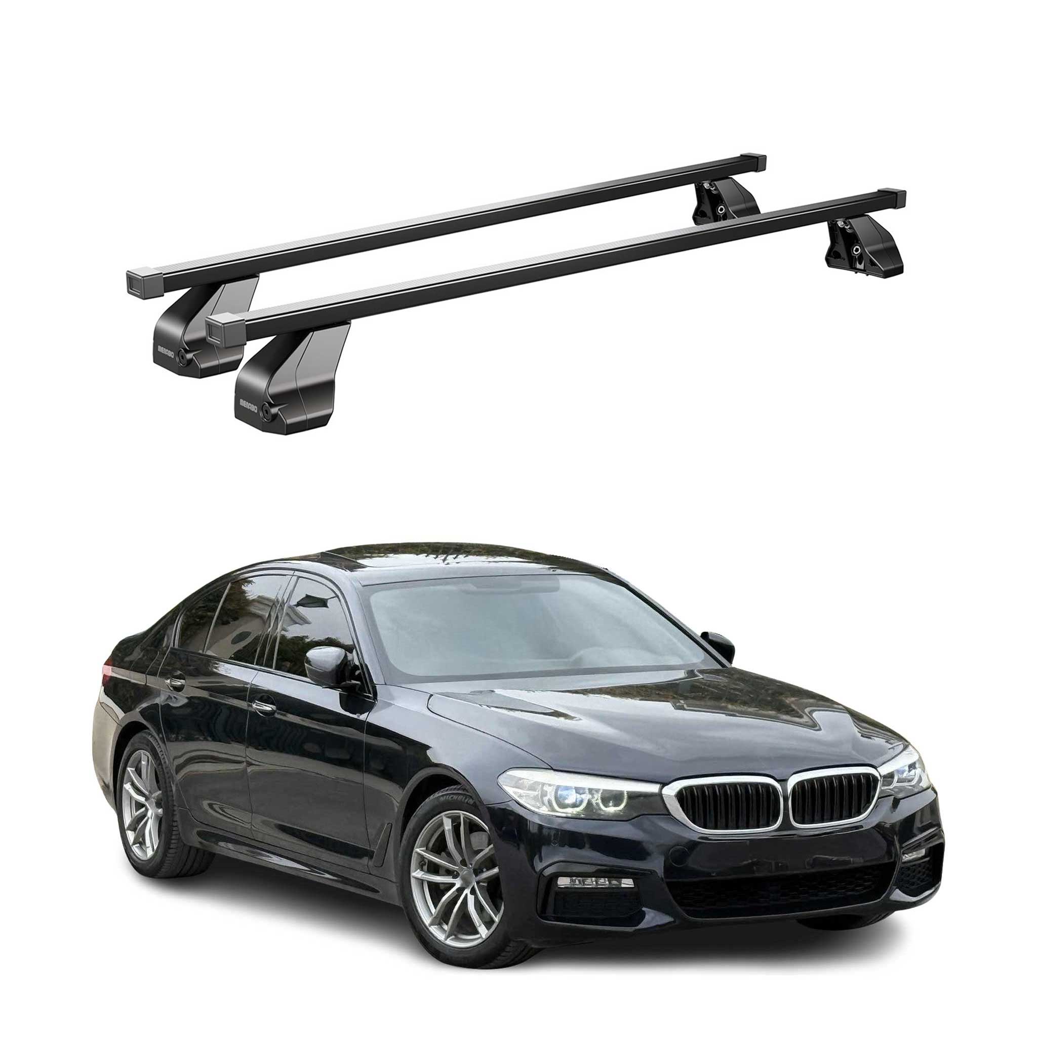 2019-2024 BMW 5 Series G30 Sedan 2017-2023 / M5 F90 Roof Rack Cross Bars Black