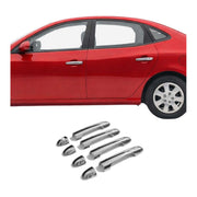 2007-2010 Hyundai Elantra Car Door Handle Cover Protector Silver 8Pcs Stainless Steel