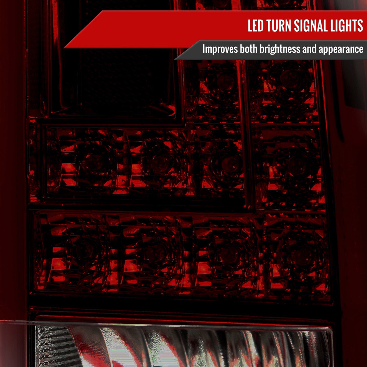 2015-2020 GMC Yukon/Yukon XL Denali SLE/SLT LED Tail Lights Chrome/Red Smoke