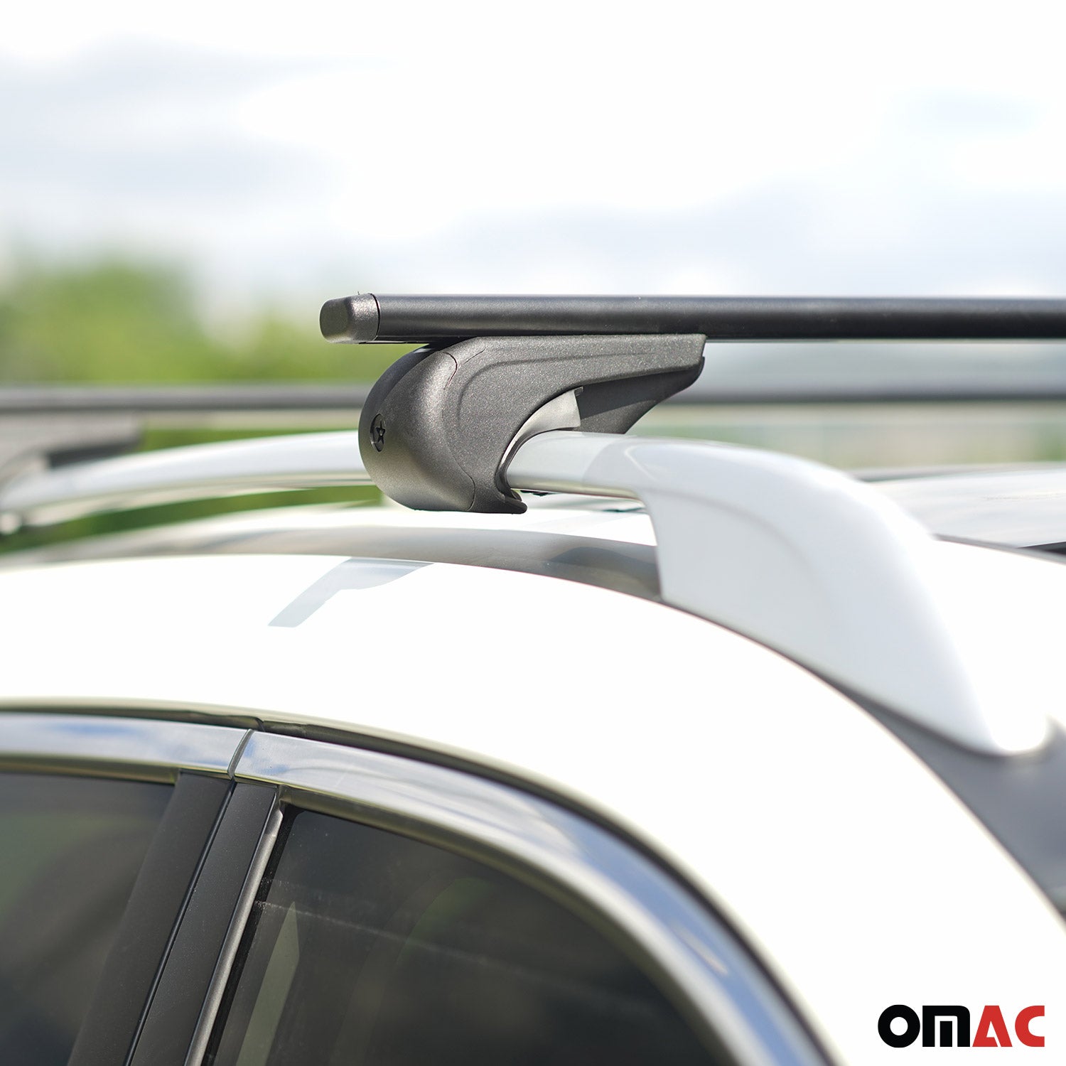 Roof Rack Cross Bars Durable for Volkswagen Golf Hatchback 1999-2006 Black 2Pcs