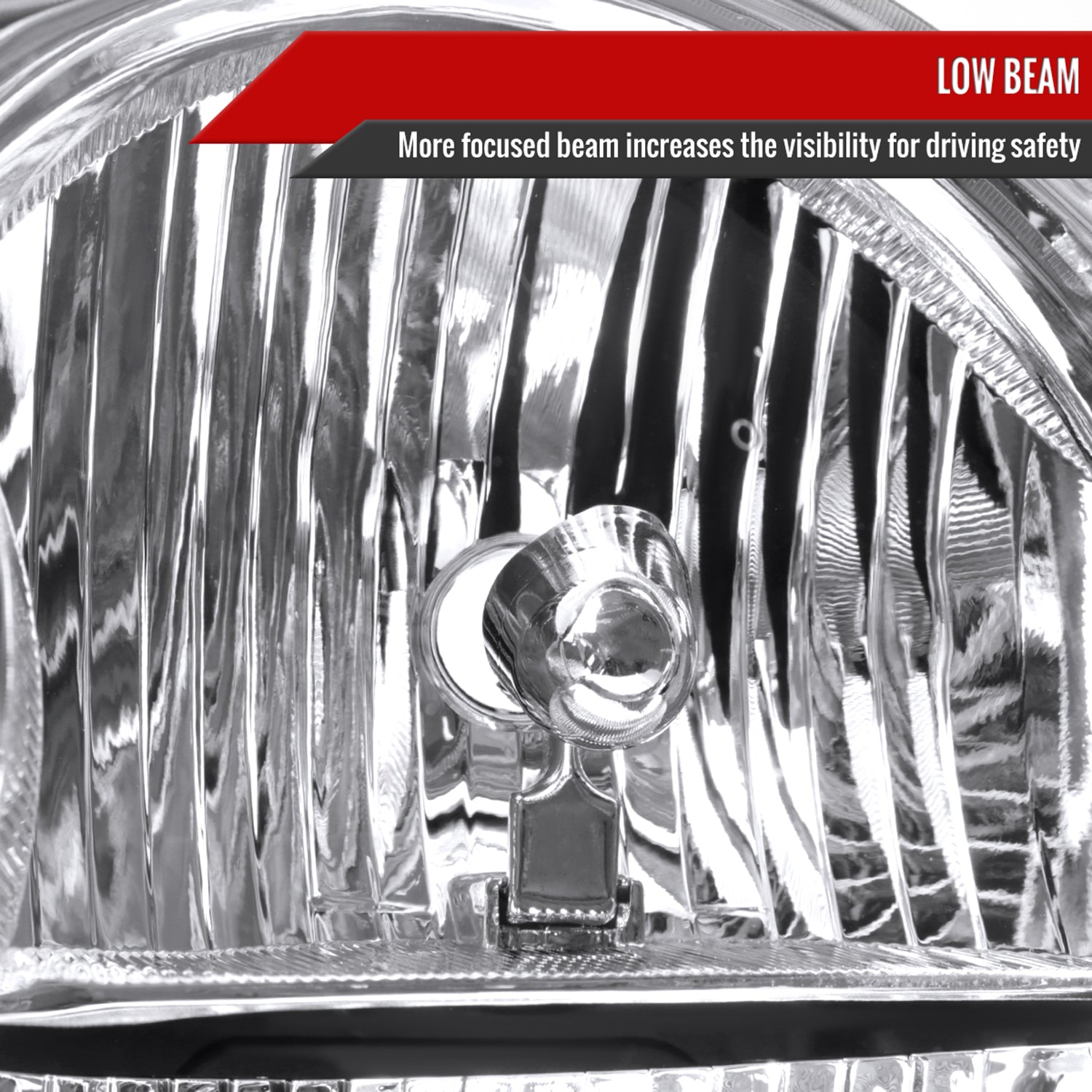 2005-2007 Jeep Grand Cherokee Factory Style Headlights Chrome/Clear Lens