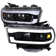 2019-2024 Dodge RAM 2500/3500/4500/5500 LED Tube Projector Headlights Jet