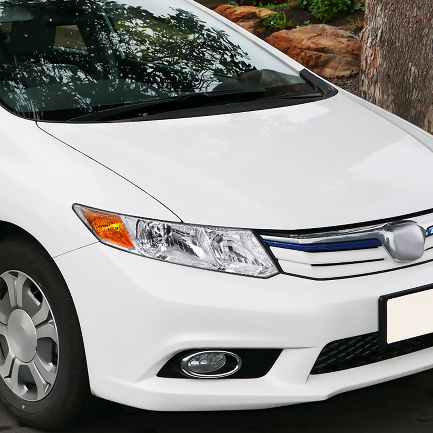 2012-2013 Honda Civic Coupe/ 2012-2015 Civic Sedan Crystal Headlights Chrome