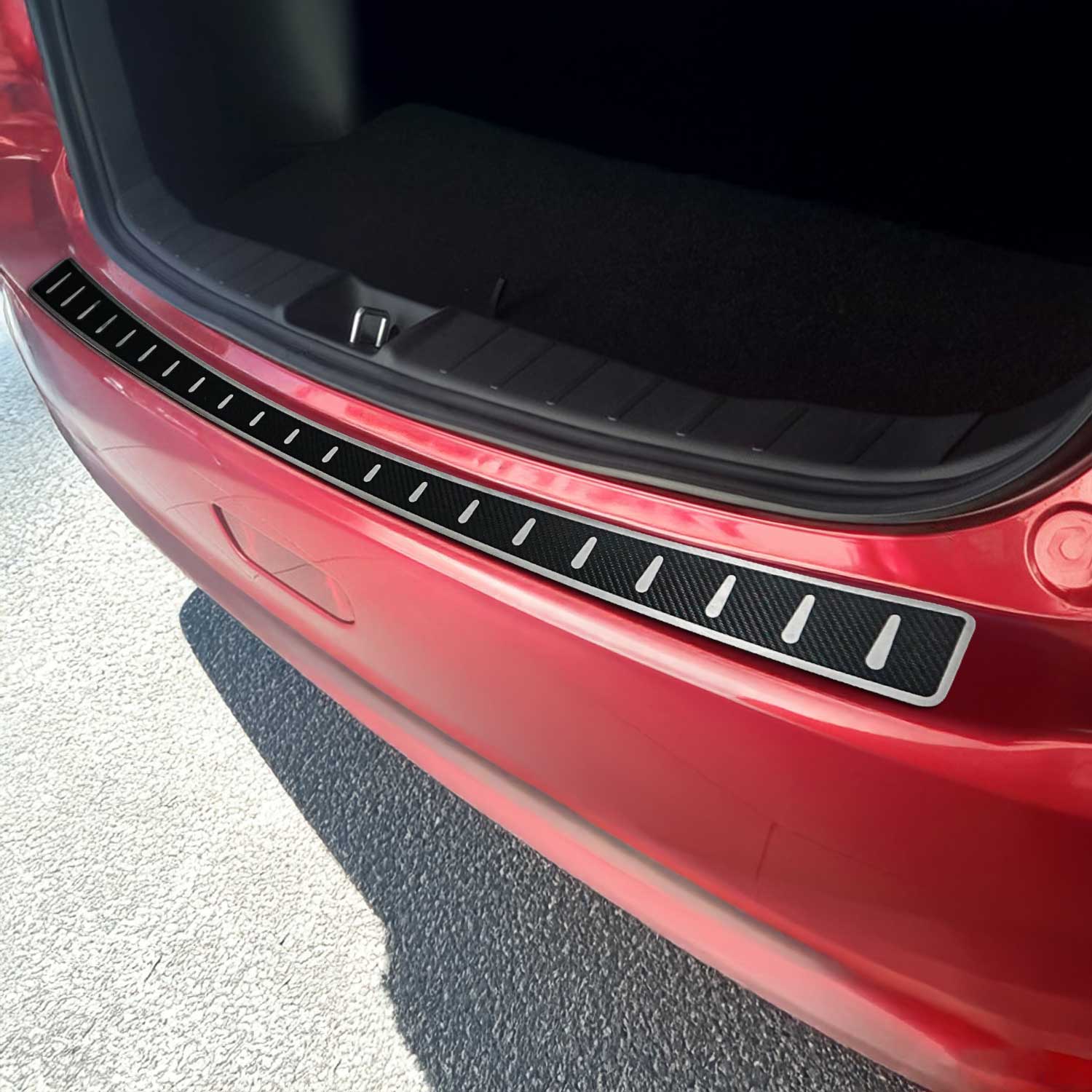 2011-2024 Mitsubishi Outlander Sport Rear Bumper Sill Cover Stainless Steel & Foiled